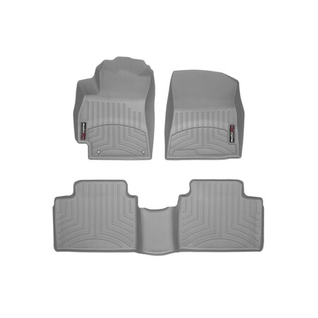 Weathertech Grey, Front and Rear Floorliners 461652-1-2
