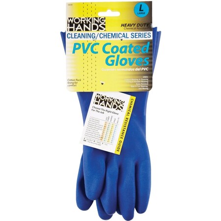 Working Hands Large PVC Coated Rubber Glove 12530-06