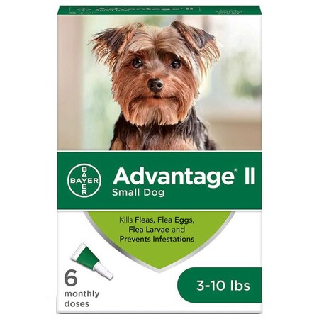 Elanco Phv Advantage II, Dogs 3-10Lbs, 6PK 123336
