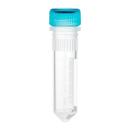 Zoro Select Microcentrifuge Tube, 0.51 in Dia, PK1000 C3220-CG