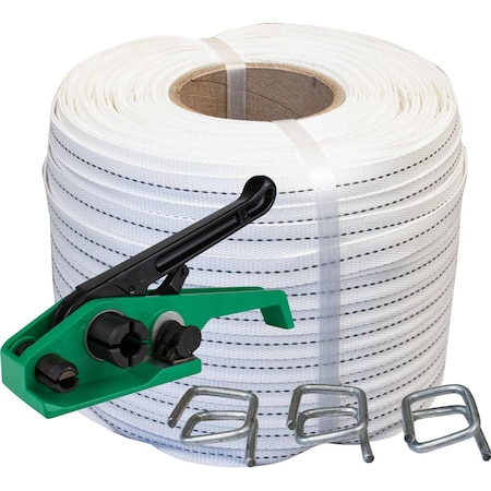 Encore Packaging Woven Cord Regular Duty Strapping Kit for 3/4", Wire Buckles WC34CC-02