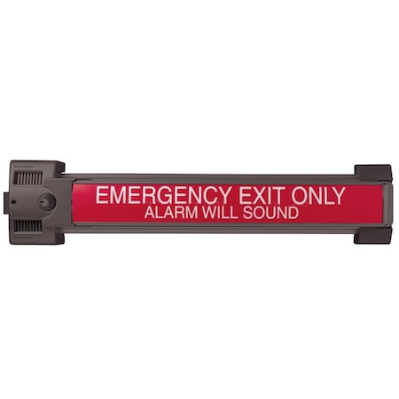 Von Duprin Guard-X Exit Device, Exit Only, No Trim, For 3-4 Ft. Doors, Black Anodized Aluminum 2670 315