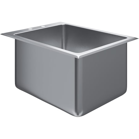 Amgood 16 in. x 20 in. x 12 in. Stainless Steel 1 Compartment Drop-In Sink. NSF AMG SINK DIS S1C-162010-NF-Z