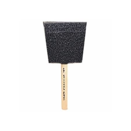 Linzer Foam Brush, 1 in W, Wood Handle, 50PK 449-8505-1
