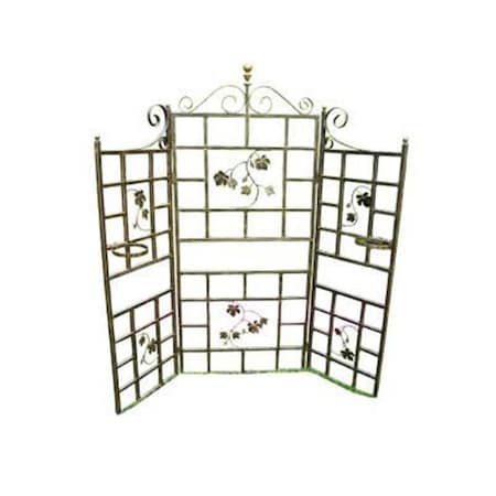 Oakland Living - 3 Piece Hinged Patio Screen With Basket Loops - Hammertone Bronze, 3PK 5146-HB