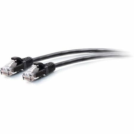 C2G 1FT/0.3M CAT6A SLIM PATCH 28AWG BLACK C2G30139