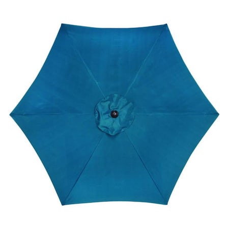 Living Accents 9 ft. Tiltable Teal Market Umbrella YQ101BK-TL