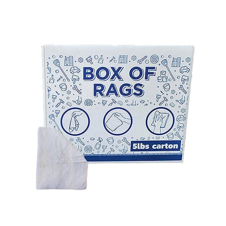 Supremeplus Full Size White Cleaning Towels - 20 in x 40 in, 5 lbs. Box SP-3388