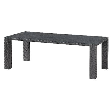 Zuo Boracay Outdoor Table in Chocolate Brown Synthetic Weave 701020