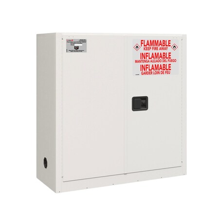 Fireking 30 Gal, Flammable Safety Cabinet, Mechanical-Close, Platinum SC30-MC-PL