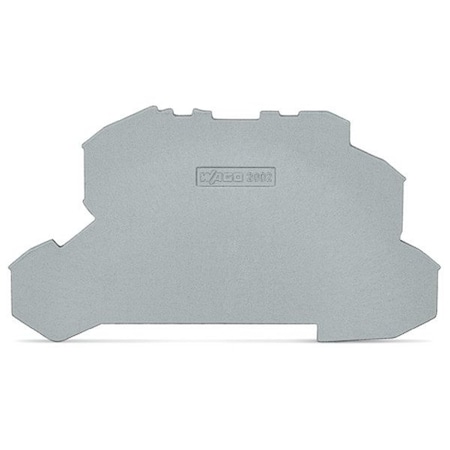Wago Terminal Block, 3.67" L, 2.09" W, Gray 2002-2691