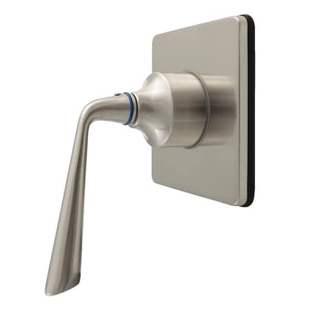 Kingston Brass Single-Handle Six-Way Diverter Valve with Square Trim Kit, Brushed Nickel KS4048ZL