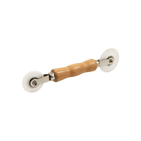 Make-2-Fit Professional Screen Spline Rolling Tool, Wood Handle, Nylon Wheels P 8058