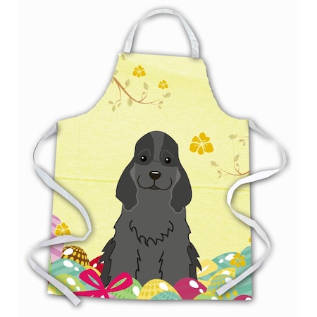 Carolines Treasures Easter Eggs Cocker Spaniel Black Apron BB6092APRON