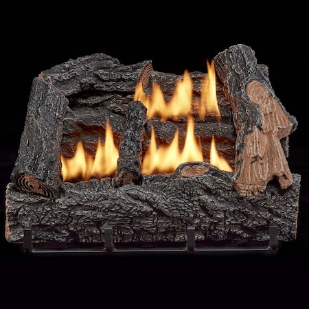 Hearthsense Ventless Dual Fuel Gas Log Set - 18 in., 30,000 BTU, Manual Control VFL18M
