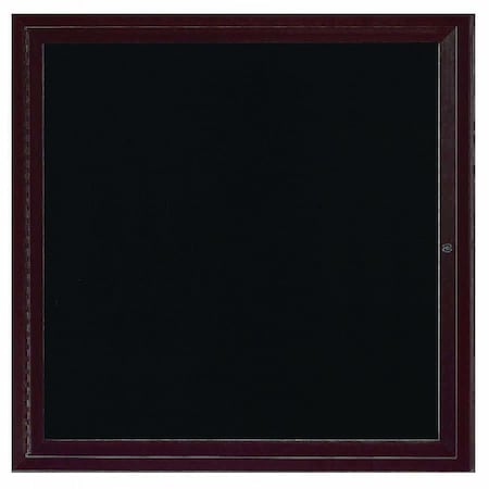 Aarco Enclosed Letter Board Directory w/ Bronze Anodized Aluminum Frame, 36''Hx36''W, 1 Door ADC3636BA
