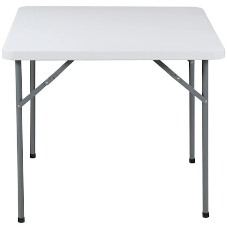 Iceberg IndestrucTable Classic Folding Table, Platinum Granite Top, 34 in W x 34 in L x 29 in H 65253