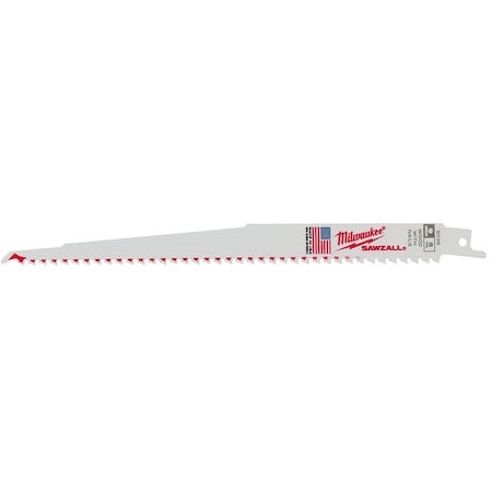 Milwaukee Tool 9 in x 5 TPI Reciprocating Saw Blade, 25 PK 48-00-8036