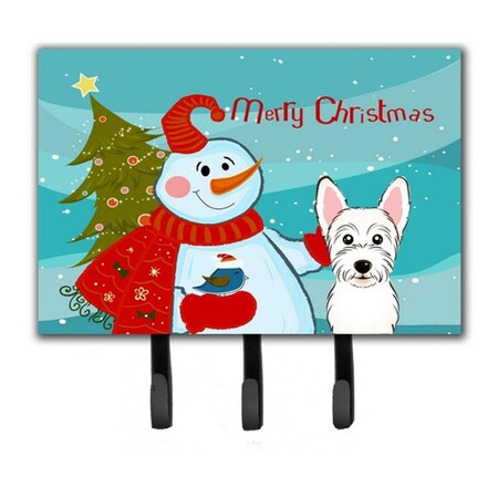 Carolines Treasures Snowman With Westie Leash and Key Holder BB1846TH68