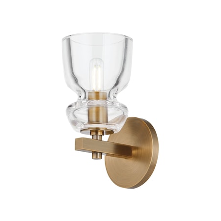 Troy Lighting Trey 1 Light Wall Sconce 4.75 In. Patina Brass B1109-PBR