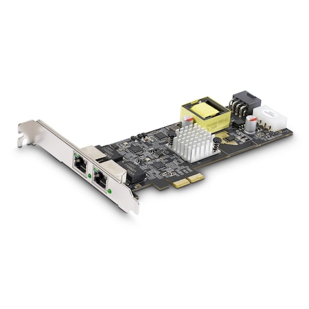 Startech.Com 2-PORT 2.5GBPS NBASE-T POE NETWORK CARD, DUAL INTEL I225-V, 802.3AF/AT POE+ MULT PR22GIP-NETWORK-CARD
