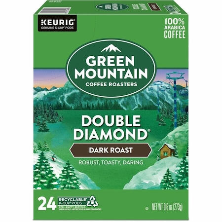 Green Mountain Coffee Roasters Green Mountain Coffee K-Cup, Pod Double Diamond, Keurig Single-Serve K-Cup pods, Dark Roast, 24PK 5000330051