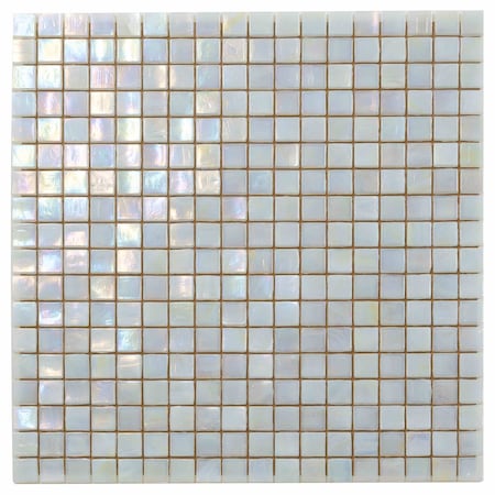 Apollo Tile Skosh 11.6 in. x 11.6 in. Glossy Light Beige Glass Mosaic Wall and Floor Tile 18.69 sqft/case, 20PK APLNB88BG325A