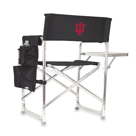 Picnic Time Family Of Brands NCAA Indiana Hoosiers Sports Chair with Side Table - Beach Chair 809-00-179-674-0