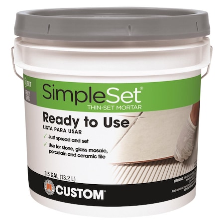 Custom Building Products SimpleSet Gray Thin-Set Mortar 3.5 gal CTTSG3