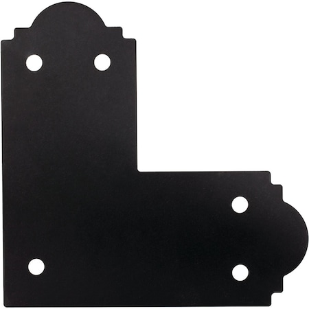 Simpson Strong-Tie Outdoor Accents Mission Collection ZMAX 6X6 Black L Strap APL6