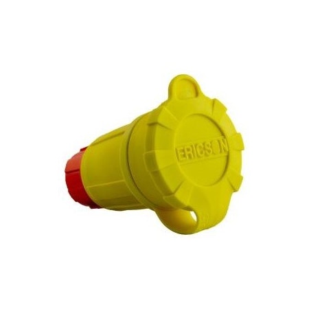 Ericson Watertight Locking Connector, L6-20R, 20 A, 250V AC, Single Phase, 2 Pole, Screw Terminals, Yellow 2412-CW6P-AM