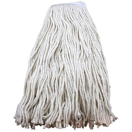 Chickasaw 00353 Wet Mop Head, 10 oz Capacity, 1 in Headband, Cotton/Synthetic 10010L