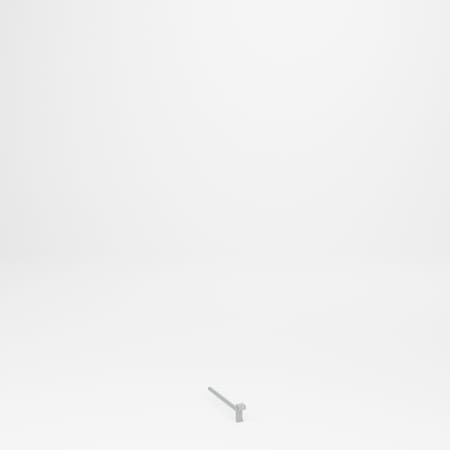 Pucel A-Frame Truck Spin Dle, 1 in Diameter, 15 in L, Gray SP-1