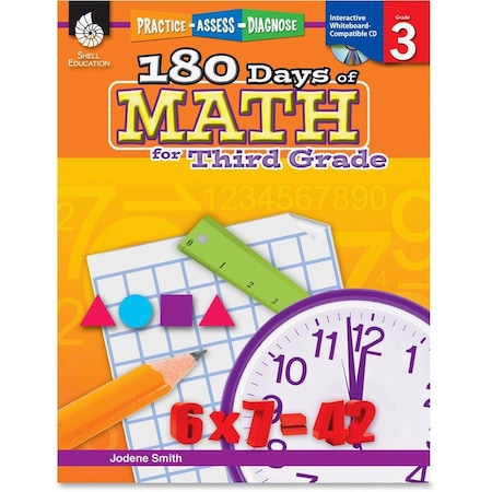 Shell Education 180 Days of Math Book, Grade 3 50806