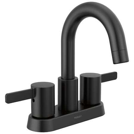 Peerless Precept Two Handle Centerset Lavatory Faucet Matte Black P2530LF-BL