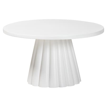 Bali & Pari Parvana Coffee Table with Fluted Pedestal Base 263-14451-ZORO