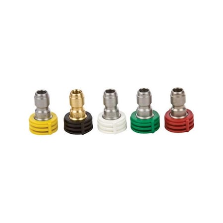 Patioplus 75148 4 mm 4000 PSI Quick Connect Spray Nozzle Assortment - Assorted PA2741554