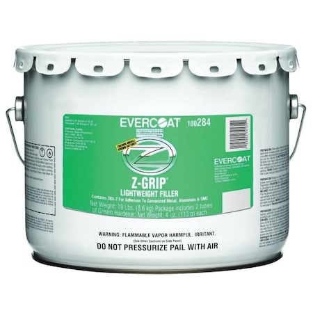 Evercoat Z-GRIP Performance Lightweight Body Filler, 3 Gallon Pail 100284