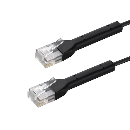 Monoprice Cat6A Ethernet Patch Cable - Bendable UTP 30AWG 5ft Black 49129