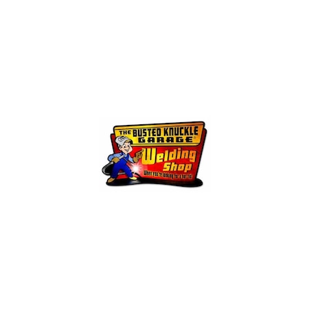 Headwind Consumer Products 3D Embossed Metal Busted Knuckle Garage Sign, Indoor/Outdoor Use 860-3042