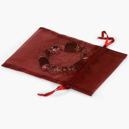 Nashville Wraps Burgundy Organza Favor Bags, 4x6, 10PK B00110