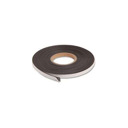 U Brands Magnetic Adhesive Tape Roll, 0.5" x 50 ft, Black 5154U00-12