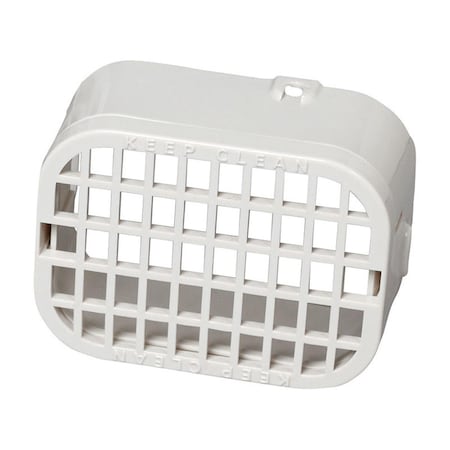Dendesigns White Polycarbonate Rodent Guard, 3.5 x 4.5 x 1.5 in., 12PK DE2738475