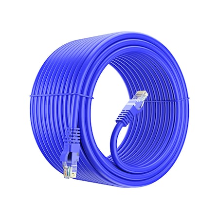 Maximm 100ft Cat6 Pure Copper UTP Ethernet Cable, Blue CAT6-100FTBlue