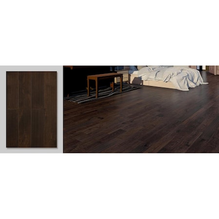 East West Furniture 0.5 x 5 in. Sango Premier European Oak Special Walnut Handscraped Engineered Hardwood Flooring SP-5OH02