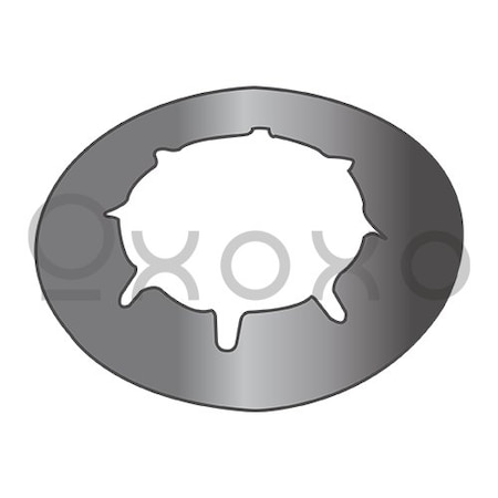 Oxoxo C13727-020-4 Round Spring Steel Stud Receiver Black Phosphate, 3000PK 613666