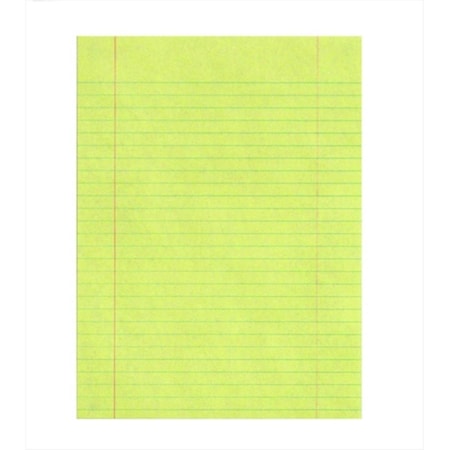 School Smart 8 x 10.5 In. Sulphite Paper Essay And Composition Paper With Margin- Yellow, 500PK 85422