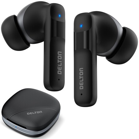 Delton Bluetooth Earpiece/Headphone with Noise-Cancelling Mic, All-Day Comfort T50