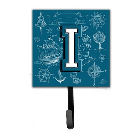 Carolines Treasures Letter I Sea Doodles Initial Alphabet Leash and Key Holder CJ2014-ISH4