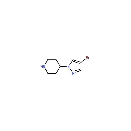 Ak Scientific 4-(4-Bromo-1H-pyrazol-1-yl)piperidine (250mg), CAS 877399-60-5 2478AJ-250mg